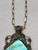 statement piece vintage turquoise and claw necklace