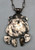statement piece vintage turquoise and claw necklace