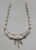 vintage 5 stone sterling silver turquoise necklace