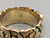 thicker 14K gold band and dainty oval turquoise cabochon