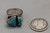 sterling silver webbed turquoise ring, possibly blue webbed #8
