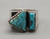 sterling silver webbed turquoise ring, possibly blue webbed #8