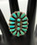 vintage turquoise cluster ring, 17 natural turquoise cabochons