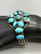 circa 1920s-1930s handmade turquoise clusters, hand pulled wire