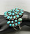 circa 1930s natural turquoise cluster bracelet