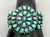 circa 1930s natural turquoise cluster bracelet