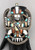turquoise, coral, onyx, and mother of pearl inlay set in a knifewing design