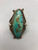 gorgeous vintage larger stone turquoise and sterling silver ring