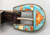 multi-stone inlay Ranger buckle set with nice belt, eye-catching channel inlay design, deep file work