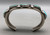 vintage hefty handmade turquoise bracelet, seven gorgeous turquoise cabochons, four wire conjoined terminal