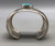 storyteller overlay and turquoise bracelet by Tommy Singer, large turquoise cabochon, stunning bracelet features horses in a landscape design