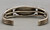 1940s inlay design, cupids arrow design, mother of pearl, turquoise and spiny oyster inlay, attributed to John Gordon Leek