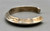 vintage sterling silver bracelet, stamped design, triangle shaped, smooth silver cuff