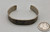 sterling silver bracelet with stamp work,  circa 1930s, hand stamped designs, smooth silver cuff