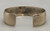 sterling silver overlay bracelet, storyteller design, cut outs, etched lines, smooth silver cuff