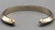 solid sterling silver, triangle wire bracelet, stamp work, smooth cuff