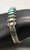 1930s era, 4 turquoise stones, hand stamped, silver dots