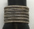 multiple row, twisted and triangle, conjoined ends, vintage