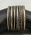 multiple row, twisted and triangle, conjoined ends, vintage