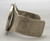 1885 Morgan Silver Dollar, cut out cuff, central setting, vintage
