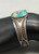 1920s - 1930s, large natural turquoise, hand stamped,