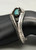 nice turquoise stone, triangular shape cuff, hand stamped designs, silver dots