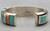 cobblestone inlay, Christin Wolf, coral, turquoise, adventurine, opal