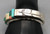 cobblestone inlay, Christin Wolf, coral, turquoise, adventurine, opal