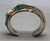 cobblestone inlay, Christin Wolf, coral, turquoise, adventurine, opal
