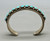 hefty two row turquoise bracelet,  deep stamping, darkened silver background, smooth silver cuff