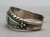 turquoise and onyx inlay, channel inlay design, solid cuff with filework