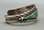 turquoise and onyx inlay, channel inlay design, solid cuff with filework