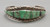 turquoise and onyx inlay, channel inlay design, solid cuff with filework