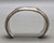 three turquoise cabochons, shadowbox cutouts, darkened silver, smooth silver cuff