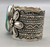 Carico Lake Turquoise, Darrell Cadman,  repousse bumpouts, smooth silver cuff