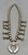 Circa 1920s to 1930s, 2 wire naja, four petal blossoms,