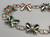 butterfly inlay link concho belt,  13 butterfly conchos and buckle, turquoise, coral, onyx, shell, mother of pearl
