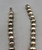 handmade sterling silver beads, graduated, circa 1980s