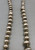 handmade sterling silver beads, graduated, circa 1980s