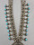 flower pot style, handmade beads, Sleeping Beauty turquoise, center twisted wire, 20 matching blossoms