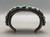 natural turquoise, cluster, darkened silver background, three wire terminal, circa 1950s
