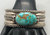 ingot bracelet, Royston turquoise, Ernie Lister, filework, Navajo