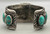 Royston turquoise, Orville Tsinnie, Shiprock, NM, heavy solid cuff