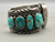 Royston turquoise, Orville Tsinnie, Shiprock, NM, heavy solid cuff