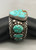 Royston turquoise, Orville Tsinnie, Shiprock, NM, heavy solid cuff