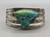 chisel shank, triangular turquoise stone, split shank, vintage