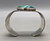 chisel shank, triangular turquoise stone, split shank, vintage