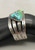 chisel shank, triangular turquoise stone, split shank, vintage