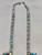 turquoise cluster style necklace, Victor Moses Begay, handmade chain links, twisted wire findings