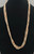 vintage, five strand heishi necklace, waxed cord, silver cones,